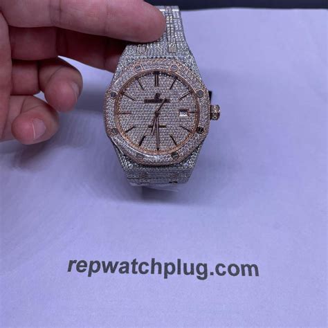 best replica iced out watches|iced out spinner watch.